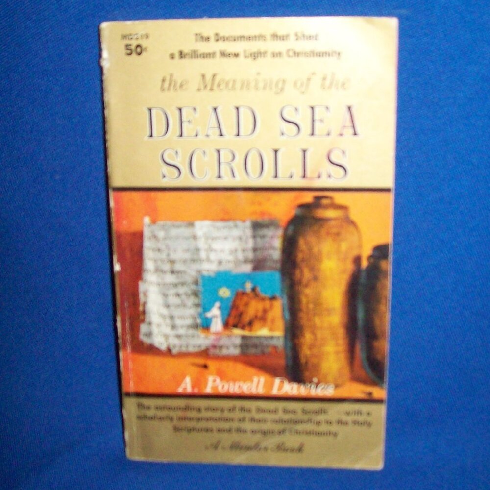 Vintage Paperback Book - The Meaning of the Dead Sea Scrolls- Davies - 1961